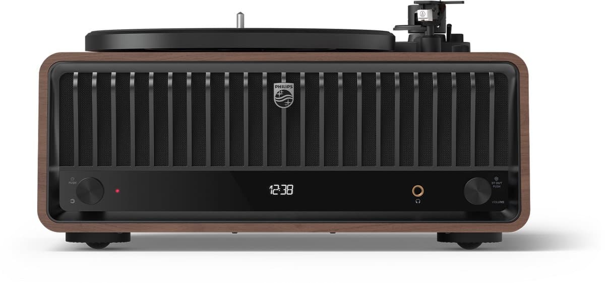 PHILIPS CENTURY RANGE - The Tina - TAV9000D - All in One Platenspeler - Retro design, modern geluid - 2 snelheden - DAB+ / FM radio - Bluetooth - 240 W — afbeelding 1
