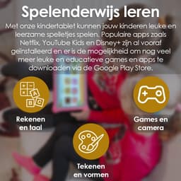 AngelTech Kindertablet XL – 3+4GB RAM - 32+64GB – Android 14 - 100%Kidsproof - Extra Groot – Vanaf 3 Jaar - Ook Voor Volwassen Gebruik - 10 Inch - Ouderlijk Toezicht – Fidgy Beschermhoes – Blauw — thumbnail 5