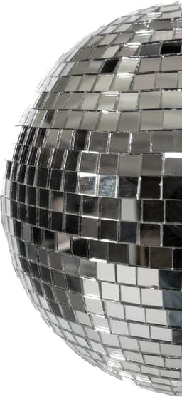 KIMU® Discobal Ø 20 cm Klein - Discobol Spiegelbol Zilver Spiegeltjes Disco Bal Bol - Kinderkamer Feestje Discolamp Decoratie Space Planeet Festival — thumbnail 3