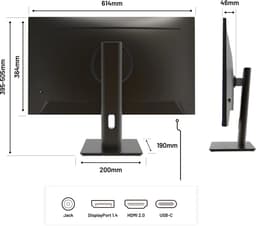 Bureaumonitor 27’’ inch FULL HD 100 Hz JN-IPS27FHDR-C65W-HSP — thumbnail 4