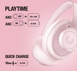 FRESH 'N REBEL Clam Ace 2 Over-ear Draadloze hoofdtelefoon met Noise-cancelling Pastel Pink — thumbnail 4