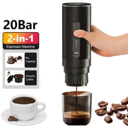 Primaro Koffiezetapparaat - Koffiemachines - Elektrisch Koffiezetapparaat - Draadloos - Draagbaar - Oplaadbaar - Dolce Gusto Capsules & Gemalen koffie — thumbnail 1