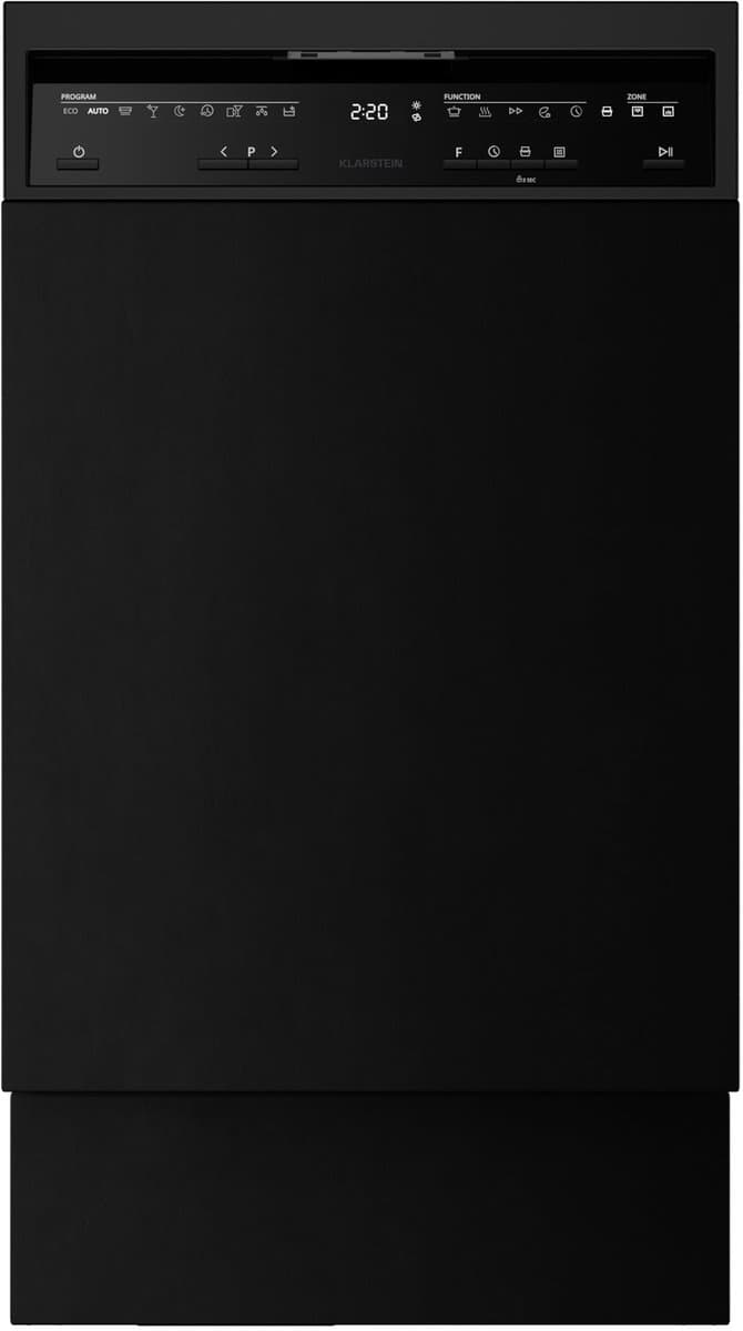 Klarstein Vaatwasser Velaire 45 cm - vrijstaand, 10 couverts, 9 programma's, stil 42 dB, energieklasse B, AquaStop, kinderslot, compact ontwerp - Vaatwasmachine - voor Keuken - Energiezuinig - Dishwasher - Afwasmachine — afbeelding 1