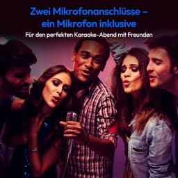 MEDION PX-1 Plus Partybox (accu, met microfoon, draagbare Bluetooth-luidspreker, muziekbox, lichteffecten, karaoke, 2 microfooningangen, AUX, USB) — thumbnail 3