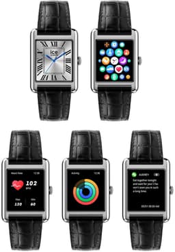 Ice Watch ICE smart TK 2.0 - Silver - Black croco 025380 Horloge - Leer - Zwart - Ø 37 mm — thumbnail 2