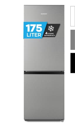 Heinrich´s HKS 3091.1 Koel- en vriescombinatie 175 liter - koelvolume 122 l, vriesvak 53 l - stil 39 dB - energieklasse D - inox — thumbnail 1
