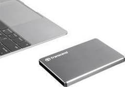 Transcend StoreJet 25C3N – 1 TB Externe harde schijf (2,5 inch) USB-A 3.2 Gen 1 – Grijs metallic TS1TSJ25C3N — thumbnail 1