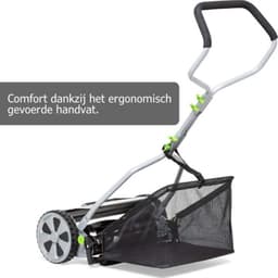 Grasmaaier Handmatig – Handmaaier Met 20 liter Opvankzak – Grasmaaiers – Grastrimmers Met 4 Posities – Kooimesmaaier – Gazon Verfraaier — thumbnail 5