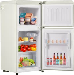 Sweiko 2-deurs Koelkast, totaal volume 60 liter, vriesvolume 22 liter, 102 kWh/jaar, -27°C ∽ 13°C, LED-verlichting, melkwit, Energieklasse E — thumbnail 5
