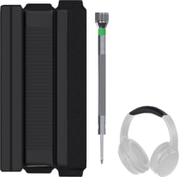 Vervangende Hoofdband voor Bose QuietComfort 35, 35 II, 45 (QC35, QC35 II, QC45) Over-Ear Hoofdtelefoon van MMOBIEL – Protein PU Hoofdband – Hoofdtelefoon Hoofdkussen Cover Reparatie – Zwart — thumbnail 2