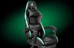 Krüger&Matz KM0790BLED - GX-150 game stoel met LED verlichting - gaming chair - gamingstoel - RGB - zwart — thumbnail 3