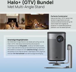 XGIMI Halo+ (GTV) met Multi-Angle Stand - Draagbare Smart-projector - Beamer - Google TV Ref + 3.0 - Harman/Kardon 2 x 5W luidsprekers - Chromecast - 700 ISO Lumen - Dolby Audio - Bluetooth 5.1 - DTS-HD — thumbnail 2