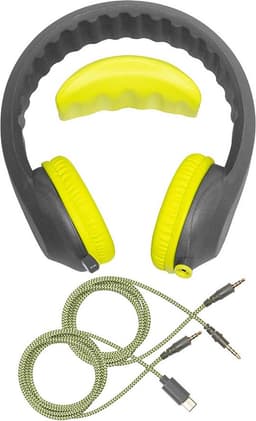 KidsCover EduFlex Lime koptelefoon - Hoofdtelefoon met Volumebegrenzing - Bekend van school - Voor peuter & kind - USB-C — thumbnail 1