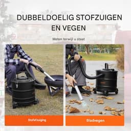 asstofzuiger - met HEPA-filtersysteem - roetzuiger - schoorsteenstofzuiger - voor grilloven - Metalen container van 20 liter - 1200 W vermogen - Zuigkracht van 16 kPa — thumbnail 4