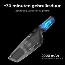 kruimeldief met oplaadstation - Handstofzuiger- 100W Krachtige Zuigkracht - 4x HEPA 13 Filter - Zedar S500 — thumbnail 5