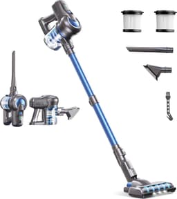 DailySupplies® Stofzuiger Zonder Zak - Steelstofzuiger Draadloos - Steelstofzuigers - Stofzuigers - Vacuum Cleaner - Blauw — thumbnail 1