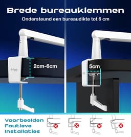 FIFINE - TAM8 - USB / XLR Studio microfoon - Flexibele Arm ( BM88 ) - Met kabelgoot - Geschikt voor PC/PS4/PS5 - RGB - Podcast - Gaming - Streaming - Wit — thumbnail 5