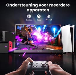 MKSS® Portable Monitor - Draagbare Scherm - Gaming - Full HD - Zwart — thumbnail 2