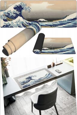Gaming muismat XXL - Big wave - 90x40CM — thumbnail 2