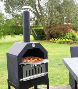 MaxxGarden Pizza oven - Smoker barbecue houtskool 45 x 65 x 158cm — thumbnail 3