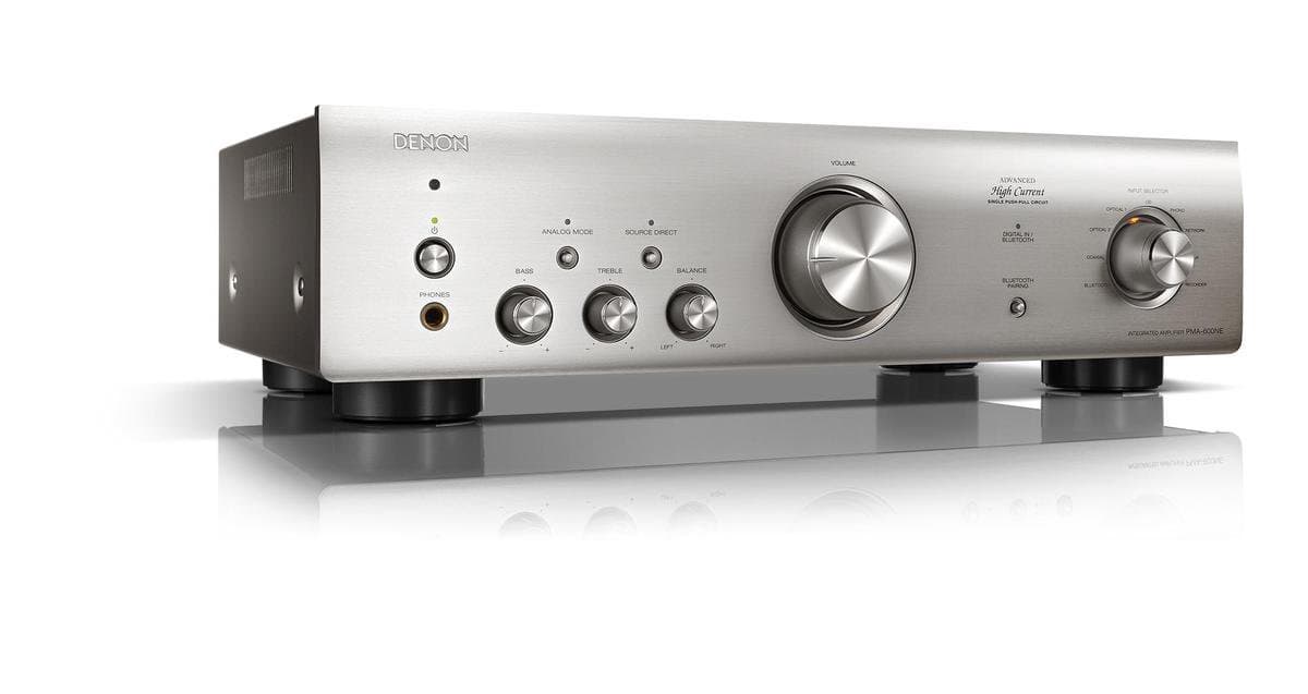 Denon - PMA-600NE - Geintegreerde Versterker met 2x 70W, MM-Phono en Bluetooth-Ondersteuning - Zilver — afbeelding 1