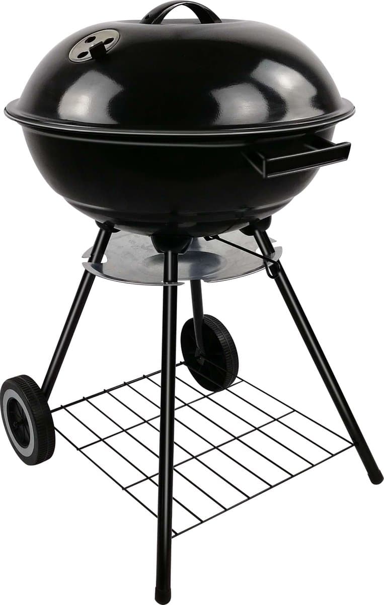 BBQ collection Barbecue Rond - Kogelbarbecue - Houtskool BBQ - met Deksel en Wielen - Opbergrooster — afbeelding 1