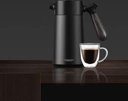 Roestvrijstalen Franse Pers Thermoskan - Dubbelwandig Geïsoleerde Koffiemaker 950 ml - 5 kopjes - Thermische Koffiebrouwer — thumbnail 2