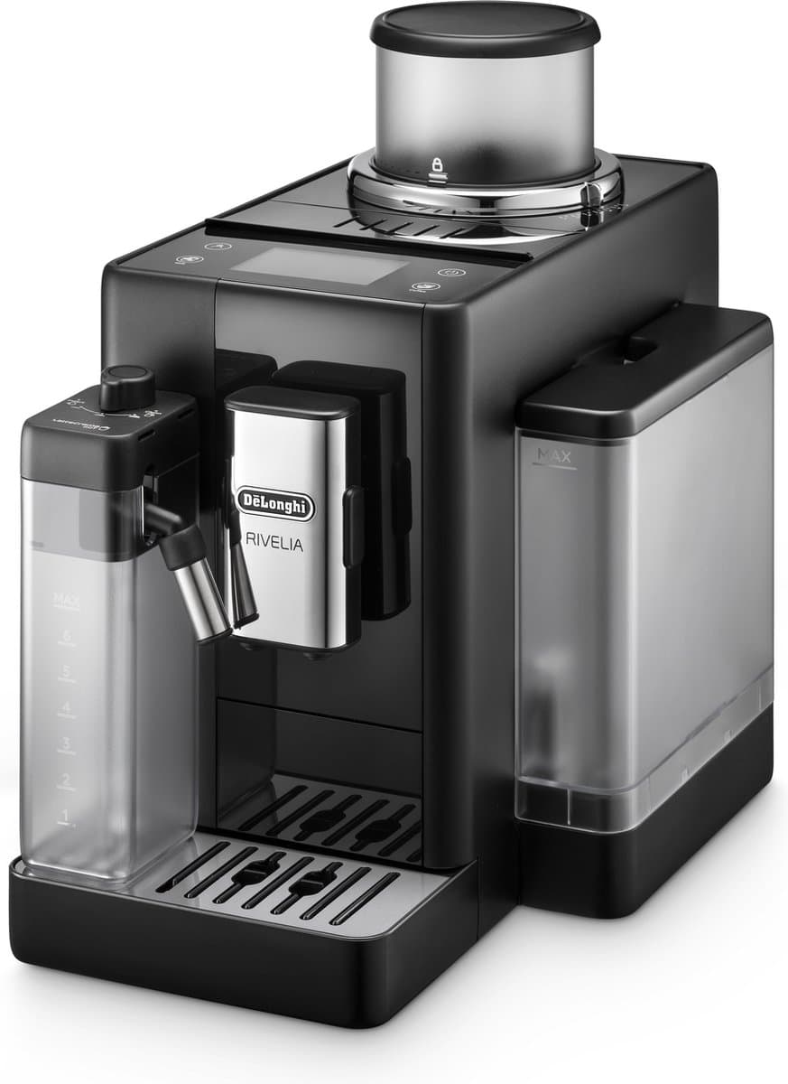 De’Longhi EXAM440.55.B, Espressomachine, 1,4 l, Koffiebonen, Gemalen koffie, Ingebouwde molen, 1450 W, Zwart — afbeelding 1