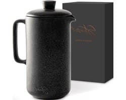 French Press (1L Zwart) - Voor de lekkerste koffie thuis