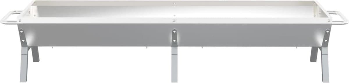 vidaXL Barbecueplaat 158x42x31 cm roestvrij staal zilverkleurig — afbeelding 1