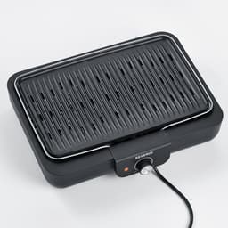 Severin PG 8556 - Electrische Tafel BBQ Grill - 2300 W - 230 °C - Geribbelde grillplaat - Zwart Roestvrijstaal — thumbnail 3