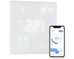 Slimme Thermostaat WiFi met App Bediening voor Vloerverwarming - Programmeerbaar en Afstandsbediening