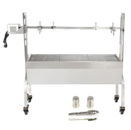 Speenvarken- en lamsgrill - Elektrische BBQ rotisserie draaispit - Lengte 117 cm - RVS - Draagvermogen 41 kg - Hoogteverstelling 4 niveaus - Motor 50 W - Verplaatsbaar — thumbnail 5