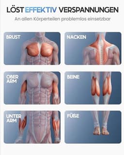 Massagepistool met 6 opzetstukken en 3200 omw/min - Diepe Spiermassage met USB-C Aansluiting — thumbnail 3
