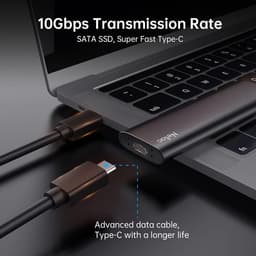 Draagbare 500GB externe opslag voor gegevens - USB 3.0 & 2.0, plug-and-play, schokbestendige behuizing — thumbnail 4