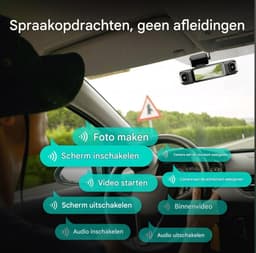 BOTSLAB 4-kanaals dashcam voor auto (voor- en achterkant), 4-kanaals 3K + 3 * 1080P, autodashcam met 128GB SD-kaart, GPS, 5GHz WiFi, 3.18" IPS-scherm, super nachtzicht, WDR, G-sensor, loopopname, parkeermonitor — thumbnail 5