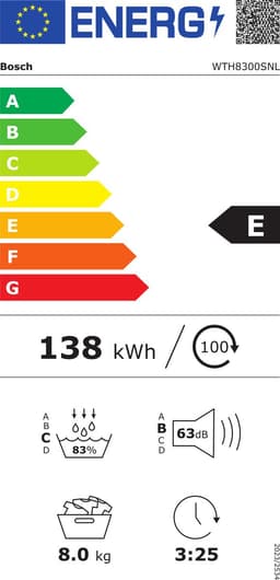 BOSCH WTH8300SNL Serie 4 AutoDry Warmtepompdroger — thumbnail 2