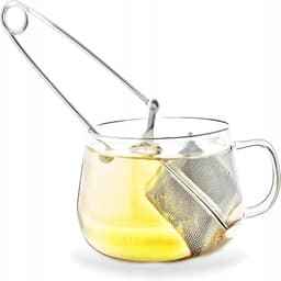 Merkloos Roestvrij Staal Thee Infuser met Tang - Voor Thee & Kruiden — thumbnail 2