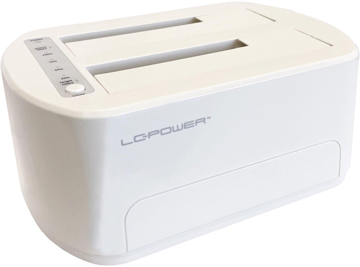LC-DOCK-U3-VI Docking- en kopieerstation, 2x 2,5"/3,5" SATA, USB 3.0 — afbeelding 1