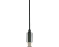 Grundig Oortjes met draad USB C - In-Ear Oordopjes met Draad 120cm - Earbuds met Microfoon - Geschikt voor iPhone, Samsung en Tablet - Active Noise Cancellation - Zwart — thumbnail 2