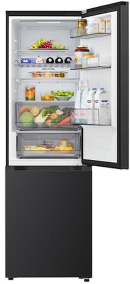LG GBBS312BEV - Koel-vriescombinatie 333L - Zwart - DoorCooling voor gelijkmatige koeling - Zero Clearance voor een naadloze pasvorm - ThinQ bediening - Energieklasse B — thumbnail 3