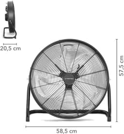 Vloerventilator met 120 Watt Vermogen en 360° Verstelbare Hoek — thumbnail 3