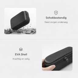 Case Geschikt voor Nintendo Switch 2 - Met opbergvak voor 12 games - Hoesje Geschikt voor Switch 2 - Waterdicht en schokbestendig - Zwart — thumbnail 3
