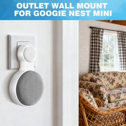 YONO Houder geschikt voor Google Nest Mini – Wall Mount – Wit — thumbnail 3