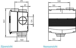 Orcon woonhuisventilator MVS-15RHB - 600 m3/h - met vochtsensor en afstandsbediening RF — thumbnail 5