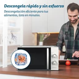 Magnetron met Grill 800W - 25 Liter Inhoud, 5 standen en Ontdooi Functie — thumbnail 2