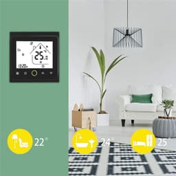 Slimme WiFi Klokthermostaat voor Elektrische Vloerverwarming en Gasboiler — thumbnail 3