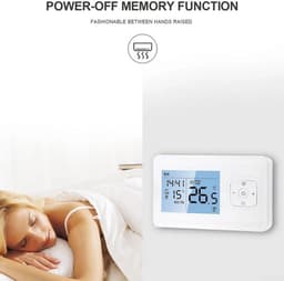 Slimme WiFi Thermostaat Programmeerbaar voor Verwarming - App en Spraakbediening — thumbnail 3