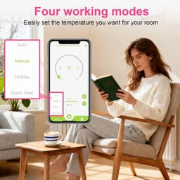 Slimme Radiator Thermostaat Programmeerbaar Wifi Inclusief Diverse Adapters — thumbnail 3
