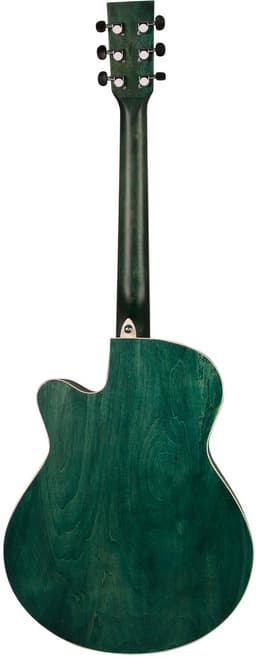 Akoestische Gitaar - Westerngitaar - Voor Beginners - Linde Body - Groen - ColourTune Series — thumbnail 2